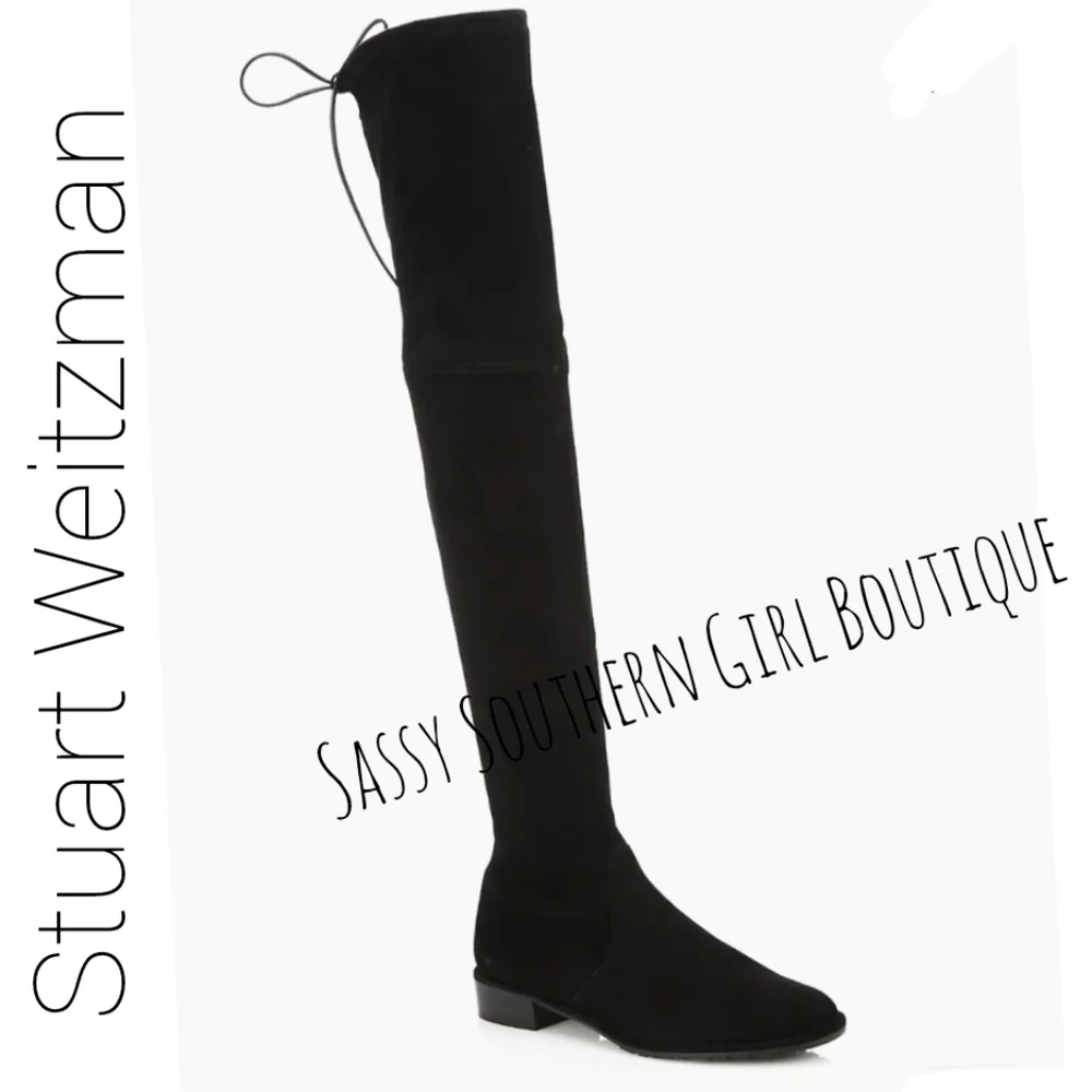 🆕⭐ STUART WEITZMAN Lowlands black suede boots